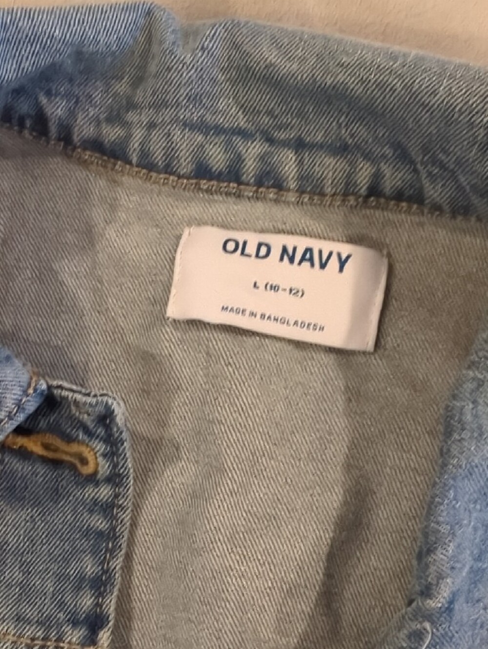 Old Navy Light Wash Denim Jacket for Women - Picture 2 of 2